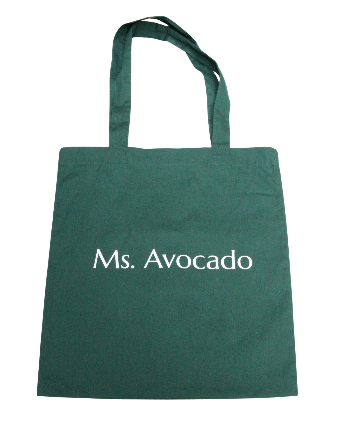 Totebag en coton bio Ms. Avocado - vert bouteille