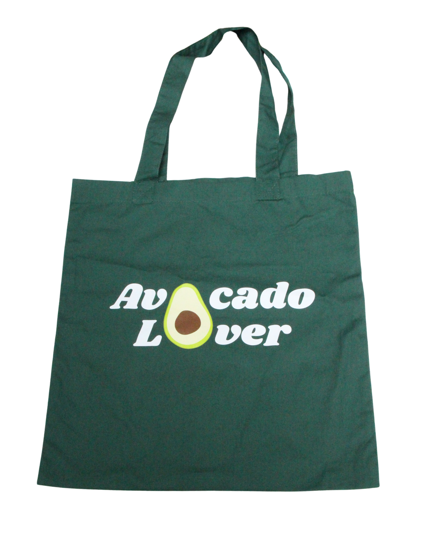 Totebag en coton bio Avocado Lover - vert bouteille