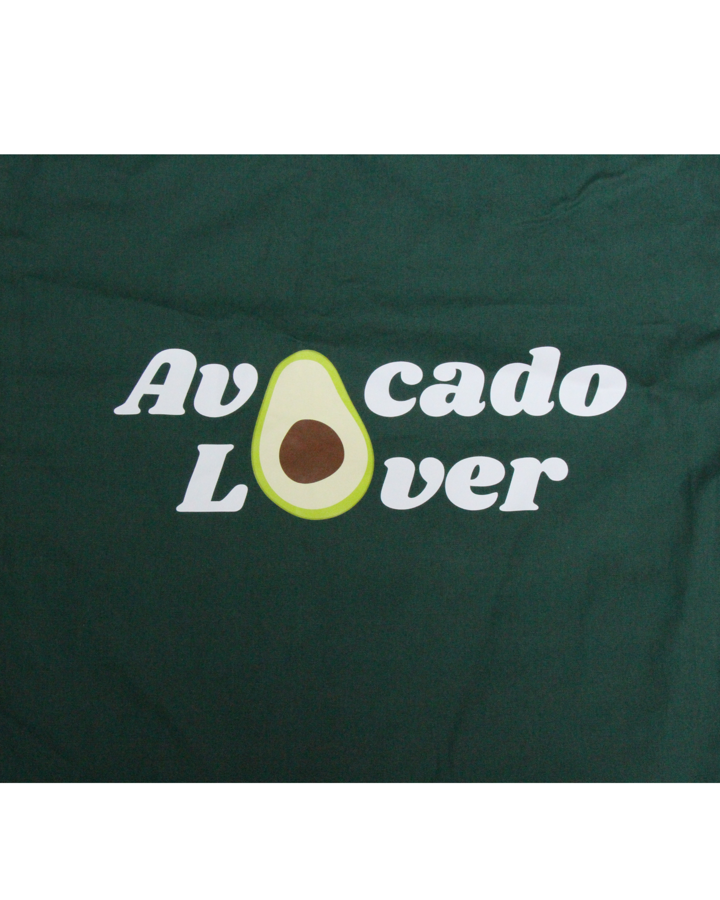 Totebag en coton bio Avocado Lover - vert bouteille