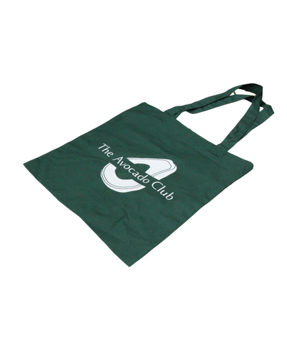 Totebag en coton bio The Avocado Club - vert bouteille