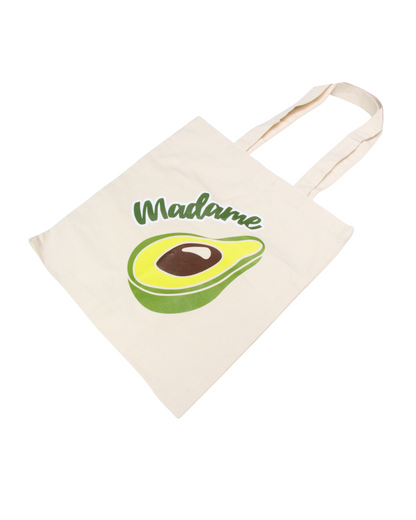 Totebag en coton bio Madame Avocat - couleur sable