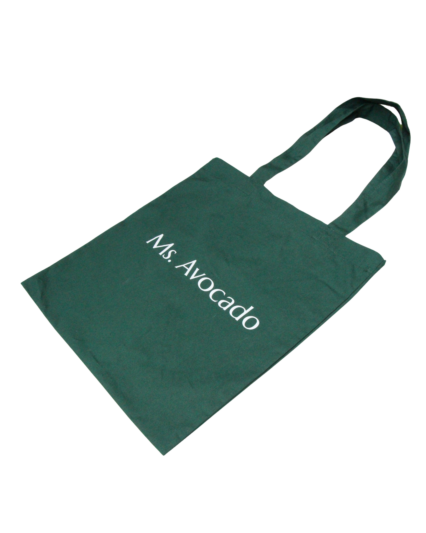 Totebag en coton bio Ms. Avocado - vert bouteille