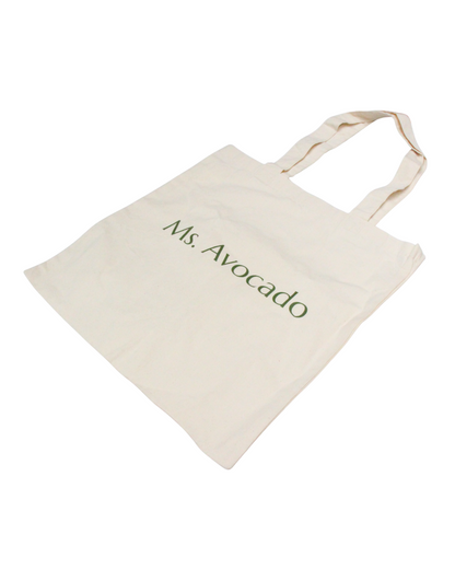 Totebag en coton bio Ms. Avocado - couleur sable
