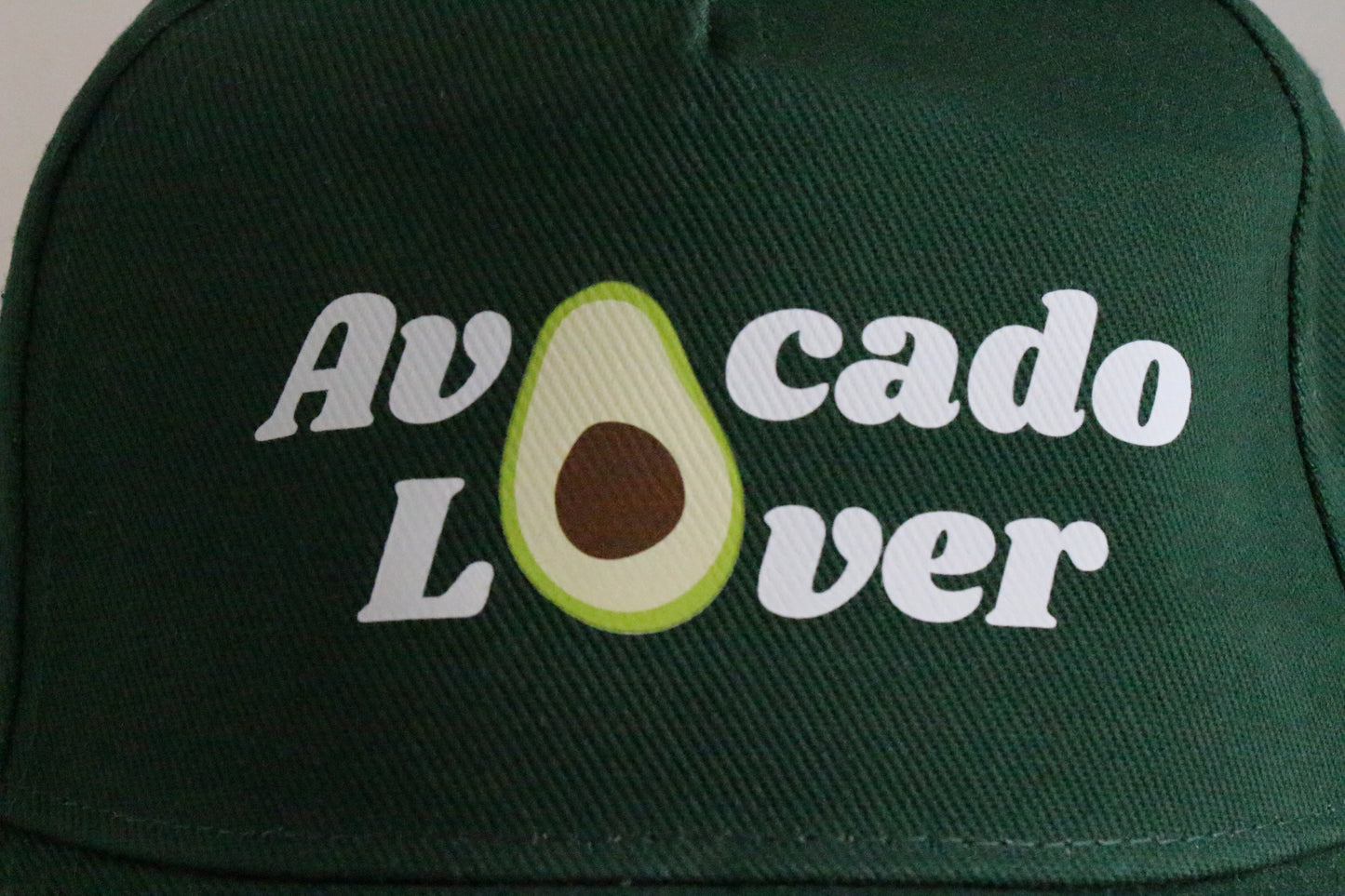 Casquette en coton Avocado Lover - vert bouteille