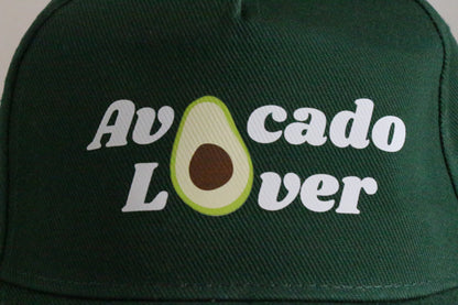 Casquette en coton Avocado Lover - vert bouteille