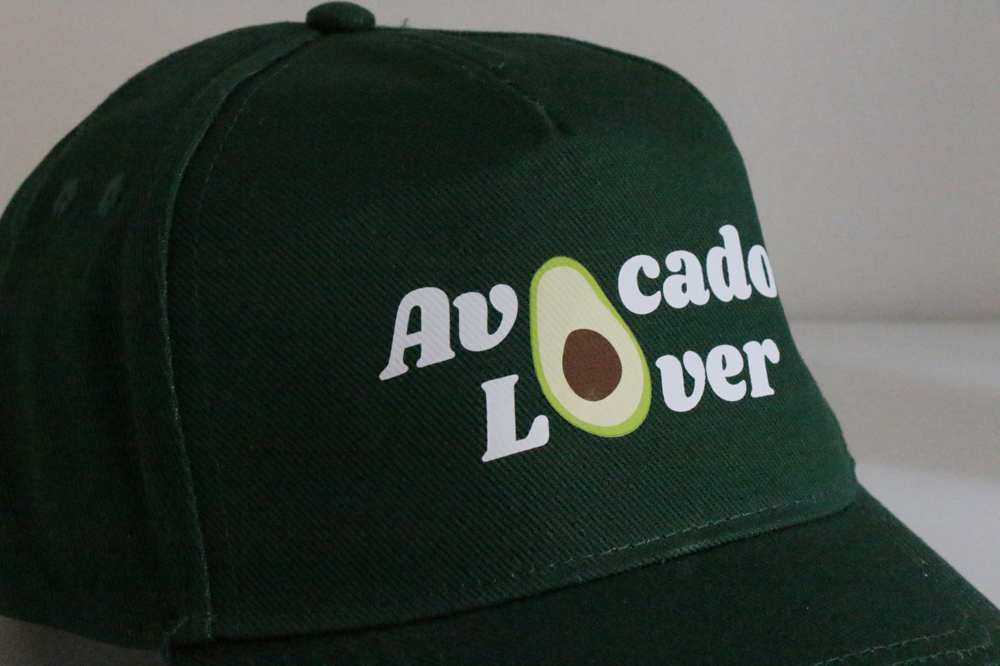 Casquette en coton Avocado Lover - vert bouteille
