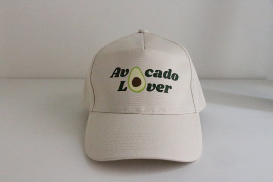 Casquette en coton Avocado Lover - couleur sable